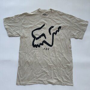 Fox Racing Men’s T-Shirts Short Sleeves Light Beige Size XL